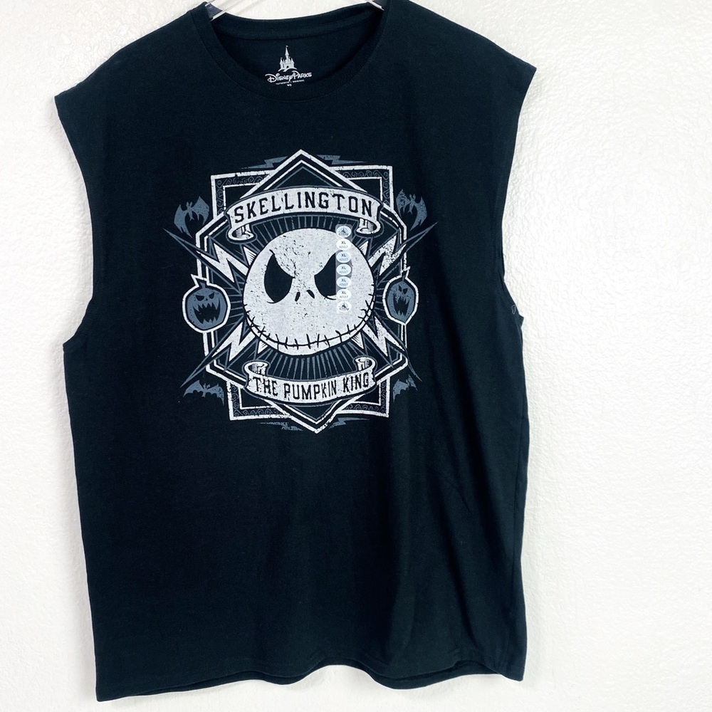 Disney Parks Jack Skellington Sleeveless Muscle Tank Top Size XL